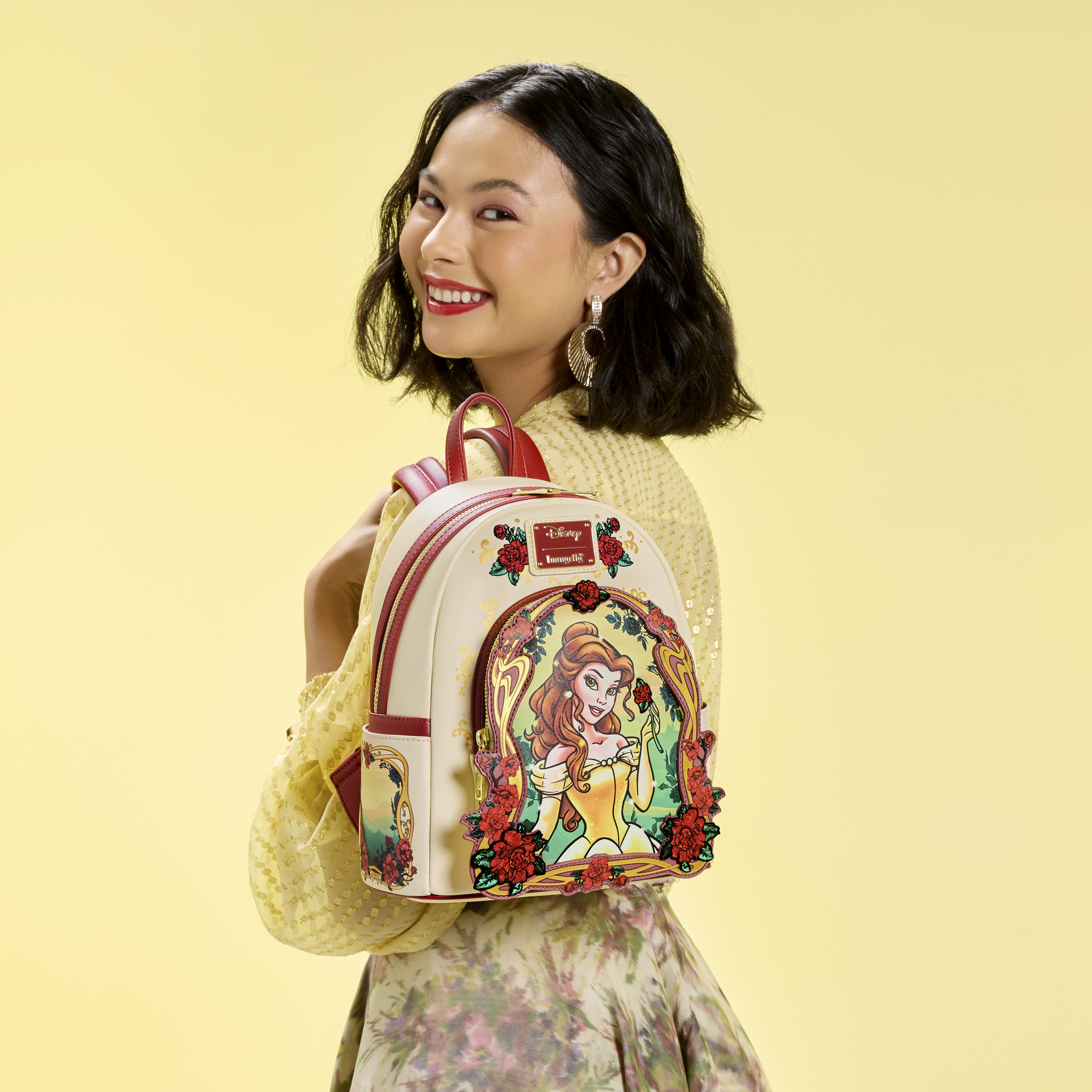 Beauty and the Beast Exclusive Belle Floral Mini Backpack - Image 2