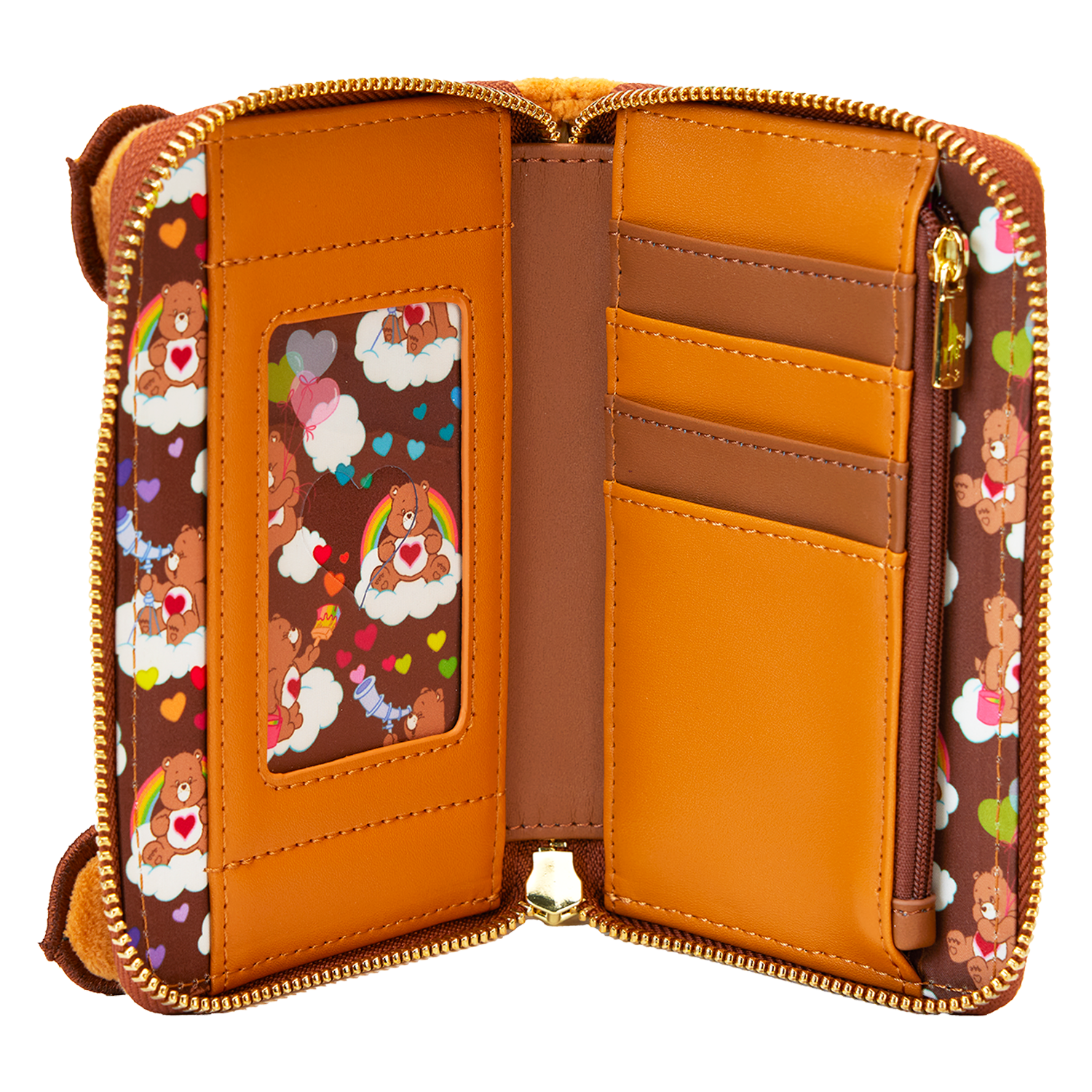 Care Bears Exclusive Tenderheart Bear Plush Cosplay Zip Around Wallet - Image 6