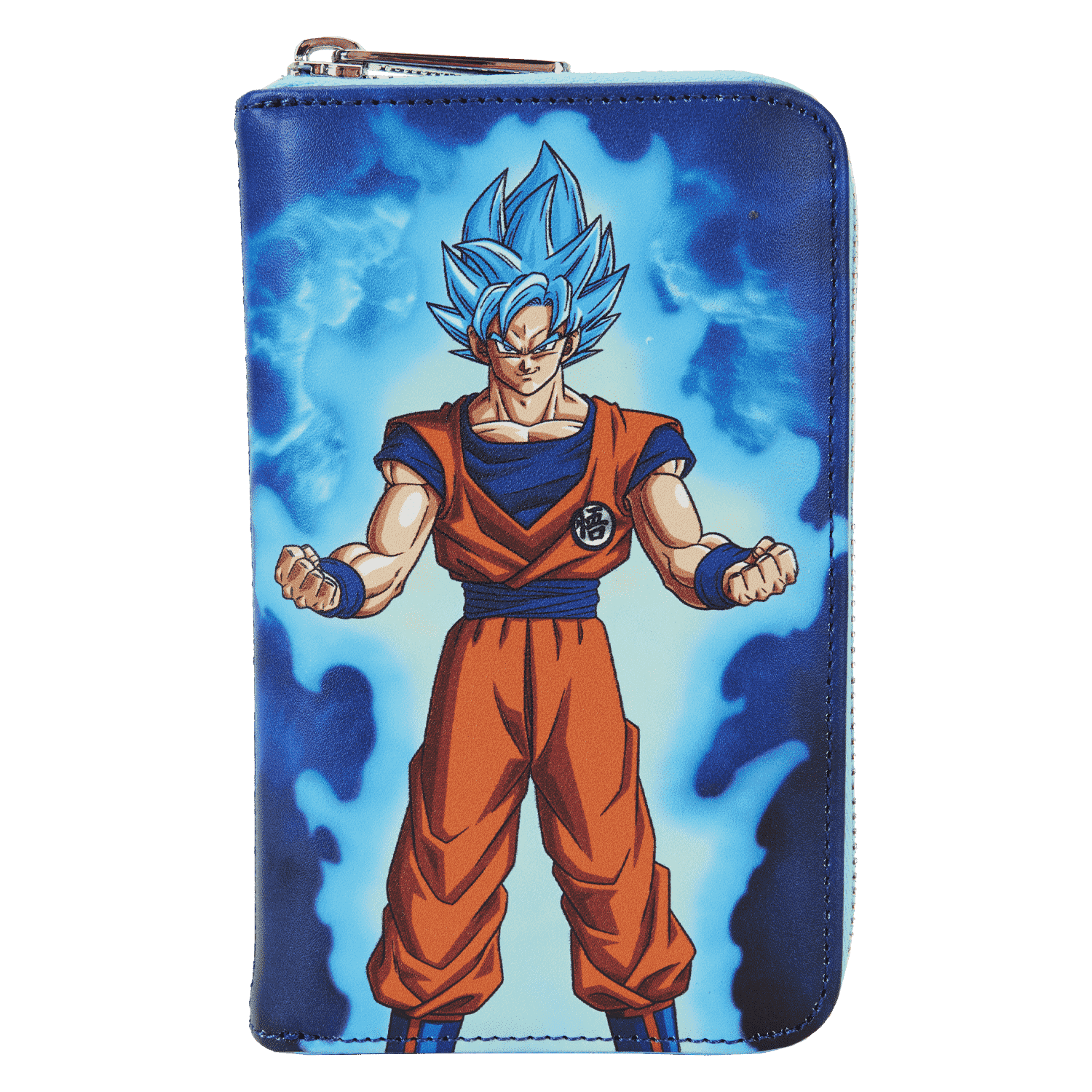 Dragon Ball Exclusive Goku & Vegeta Super Saiyan Blue Glow Zip Around Wallet