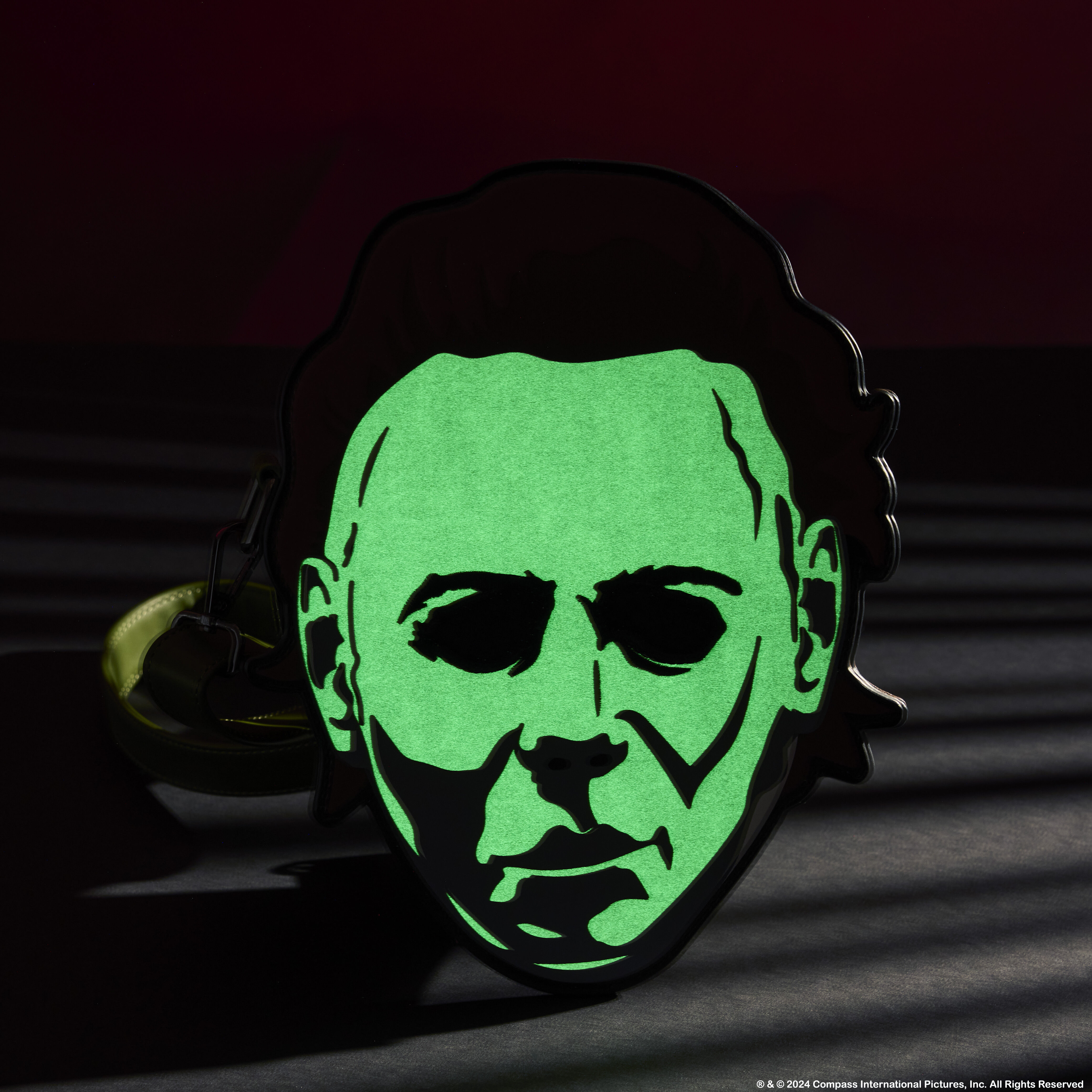 Halloween Michael Myers Mask Glow Crossbody Bag - Image 3