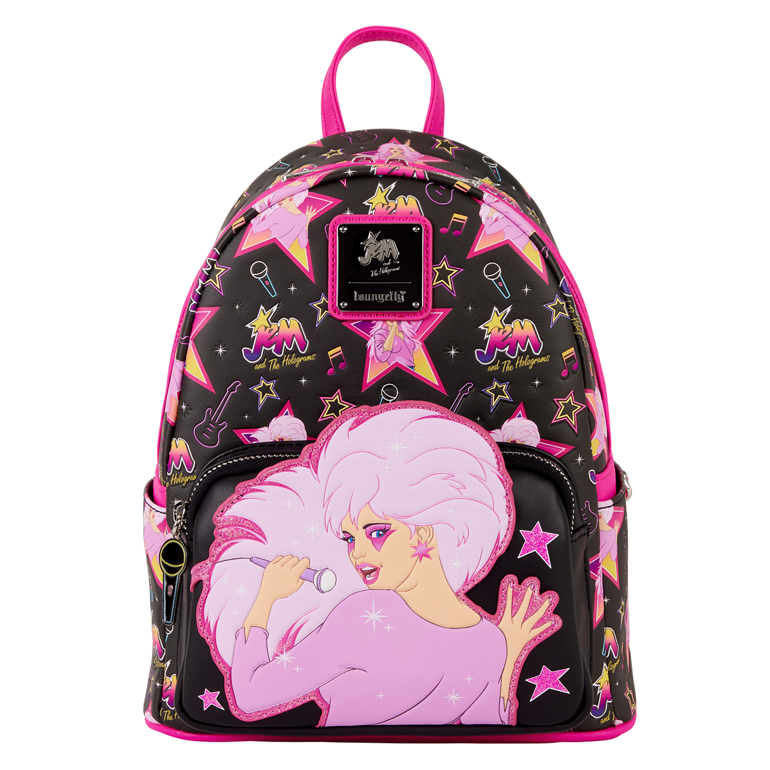 Jem and the Holograms Glitter All-Over Print Mini Backpack