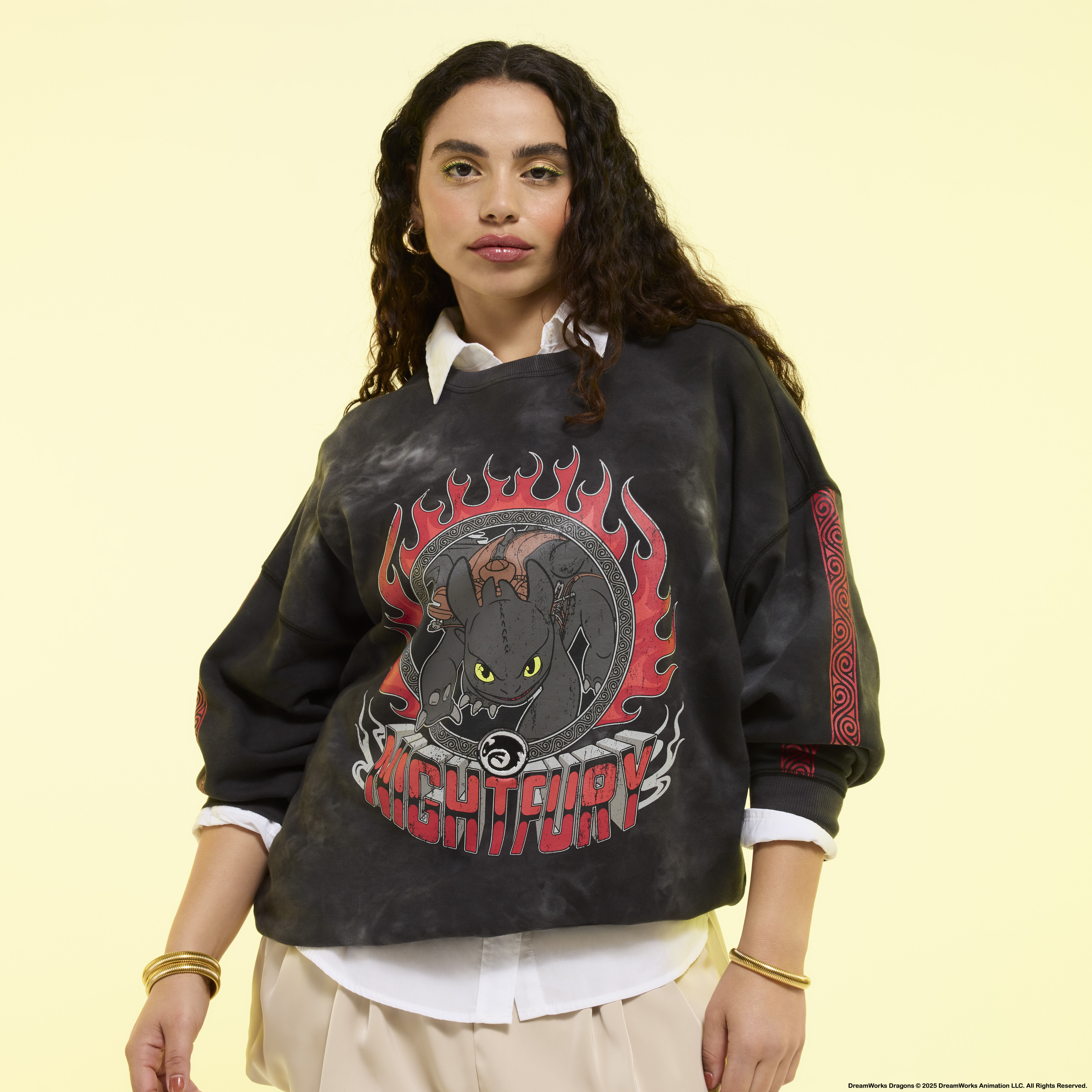 How To Train Your Dragon Night Fury Crewneck Sweatshirt - Image 2