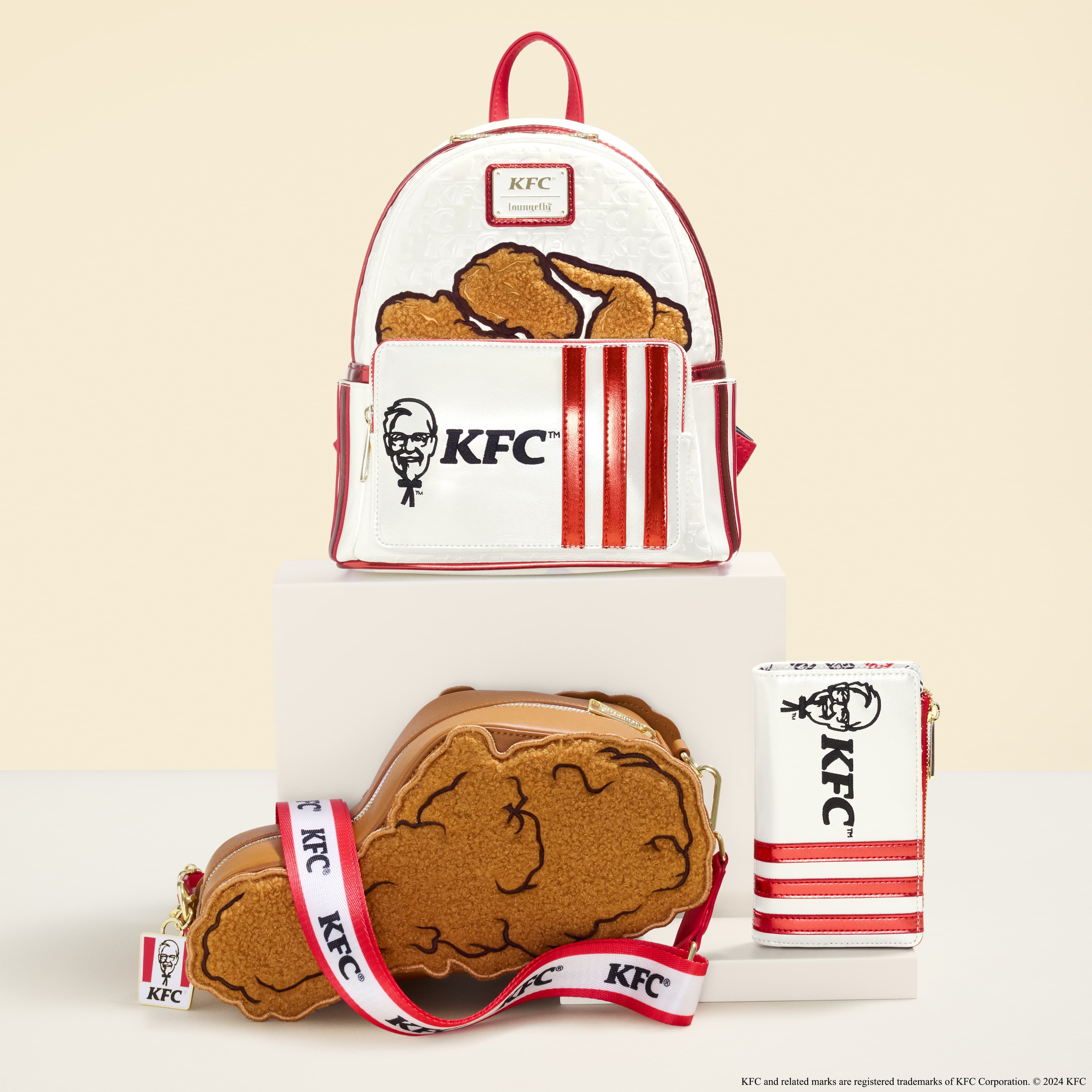KFC Chicken Bucket Sherpa Mini Backpack - Image 3