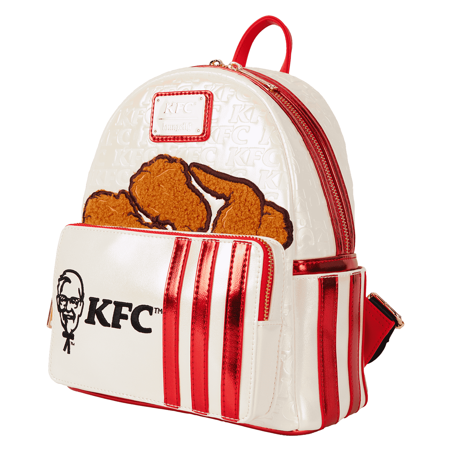 KFC Chicken Bucket Sherpa Mini Backpack - Image 4