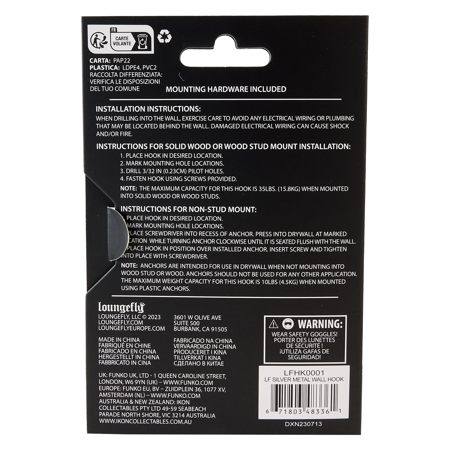 Loungefly Silver Metal Display Wall Hook - Image 5