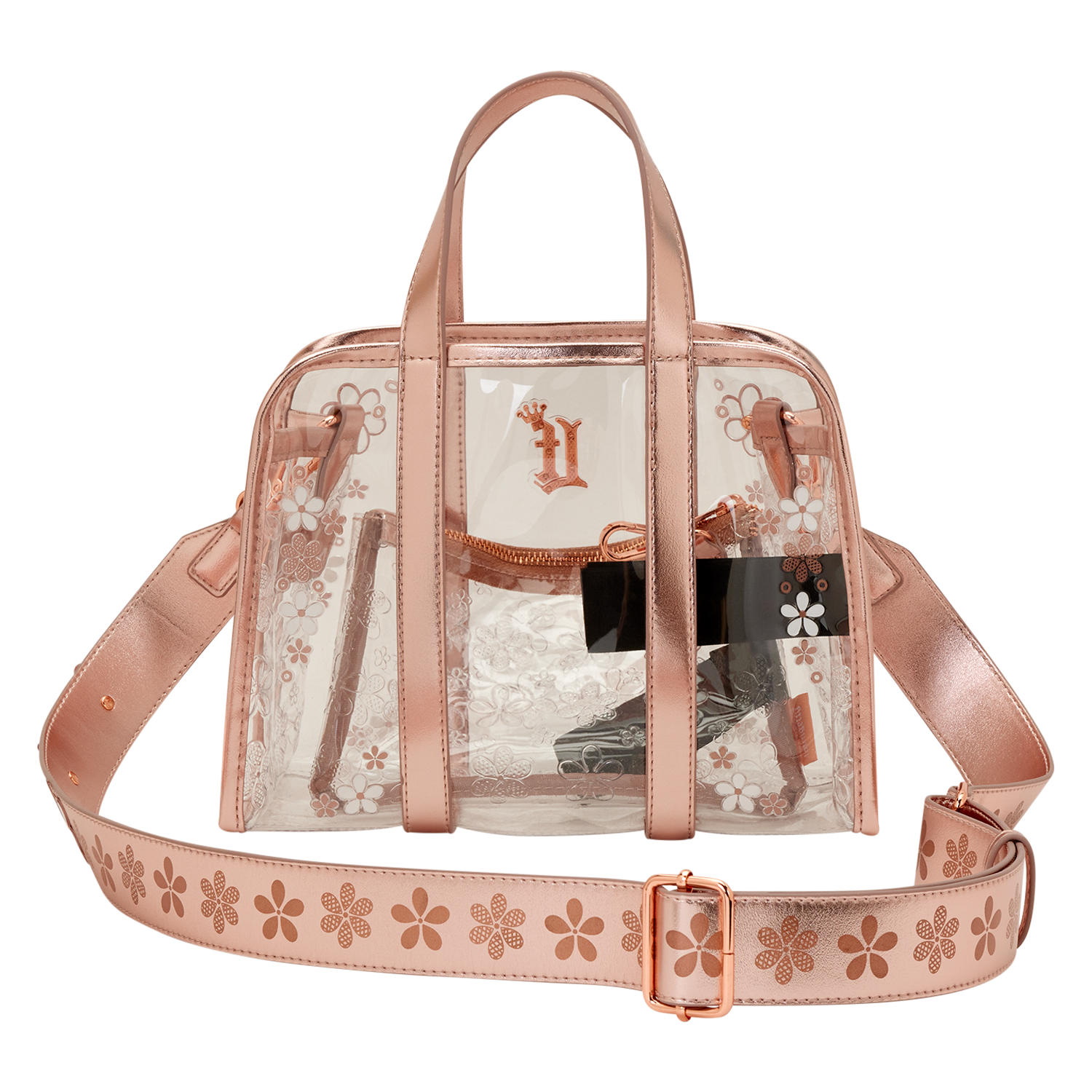 Loungefly Clear Floral Crossbody Bag with Coin Bag - Image 7