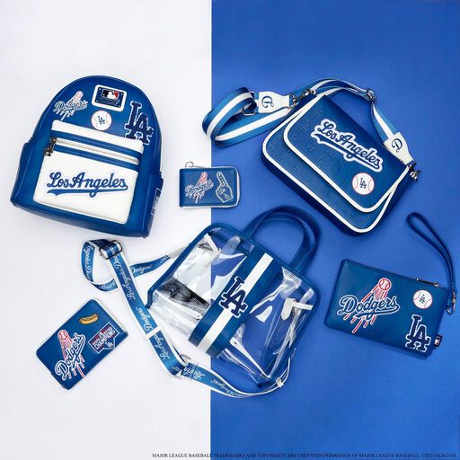 MLB LA Dodgers Clear Tote Crossbody Stadium Bag with Pouch - Image 2