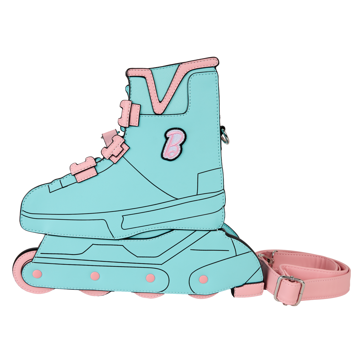 Classic Barbie Figural Skate Crossbody Bag