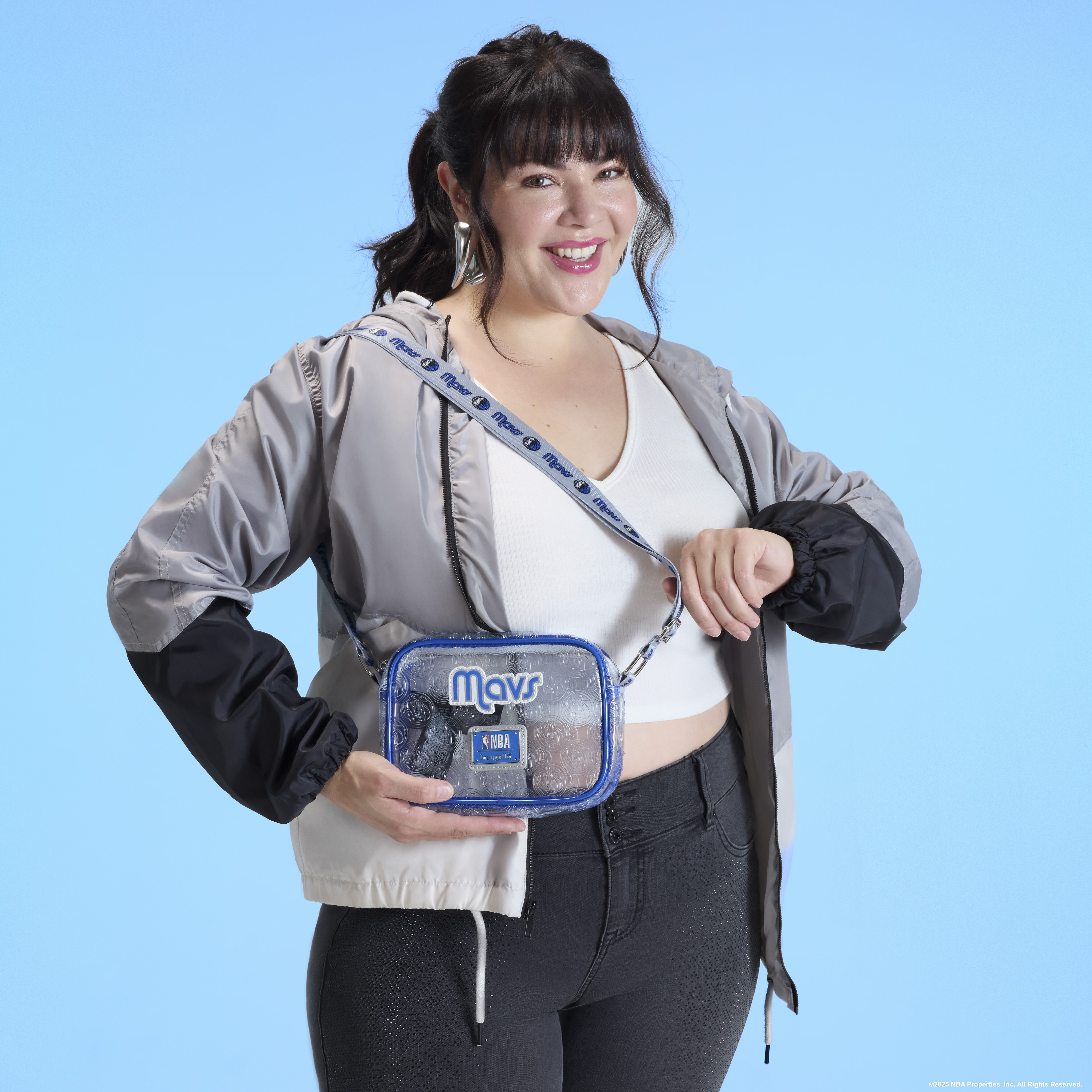 NBA Dallas Mavericks Clear Crossbody Stadium Bag - Image 2