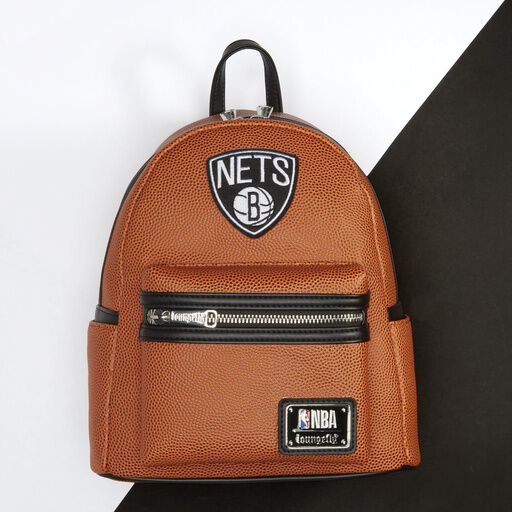 NBA Brooklyn Nets Basketball Logo Mini Backpack - Image 2