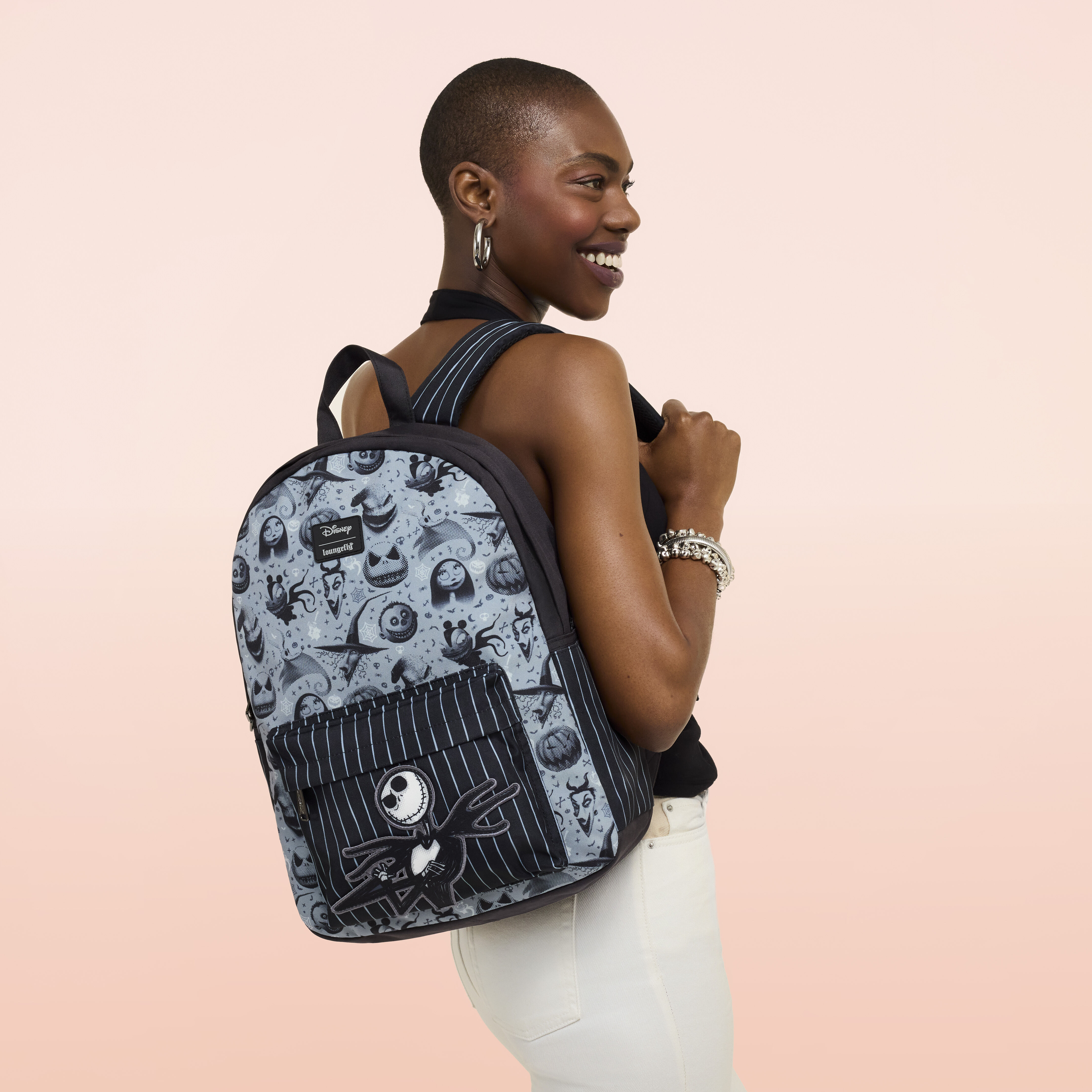 The Nightmare Before Christmas All-Over Print Full-Size Backpack - Image 2