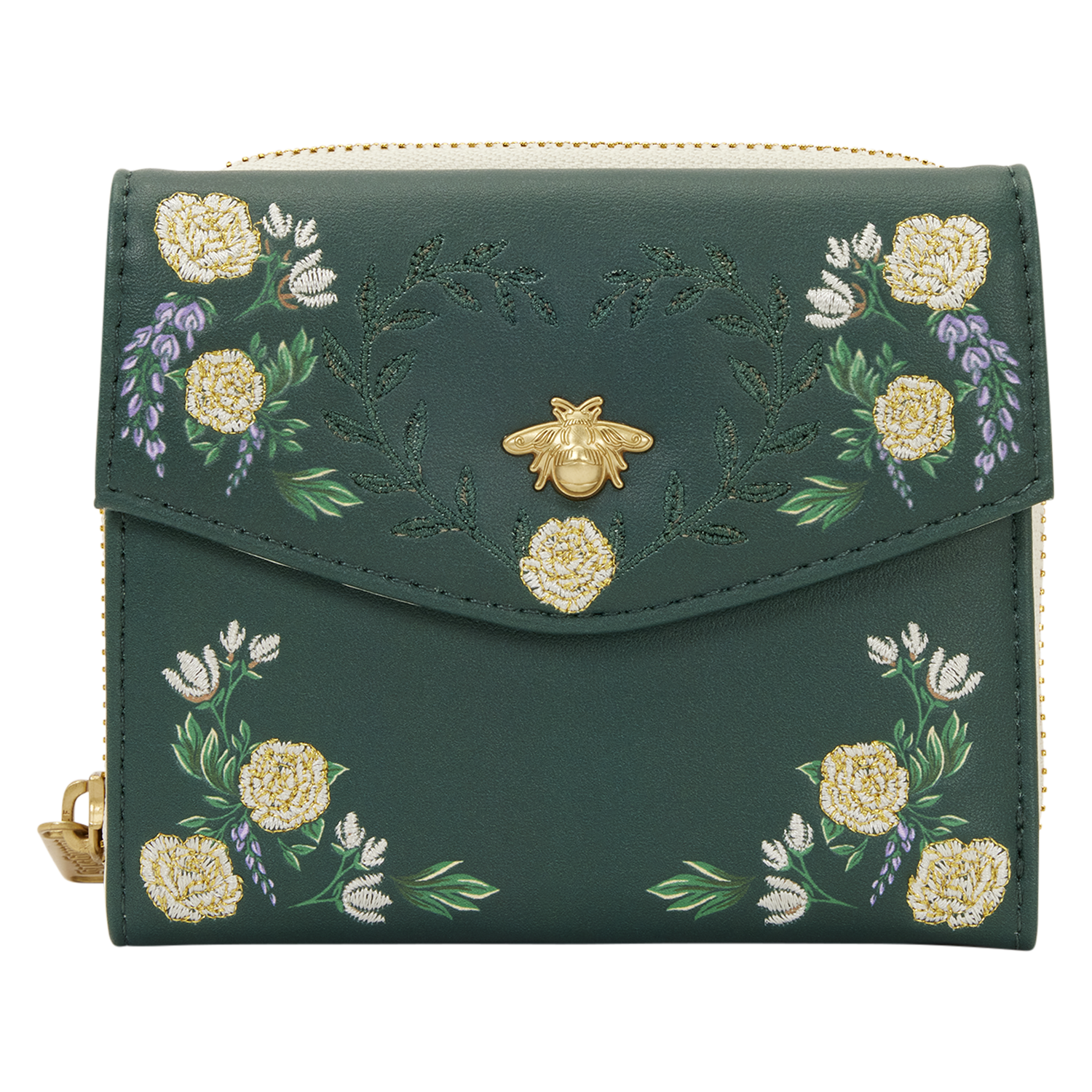Bridgerton Floral Zip Around Wallet