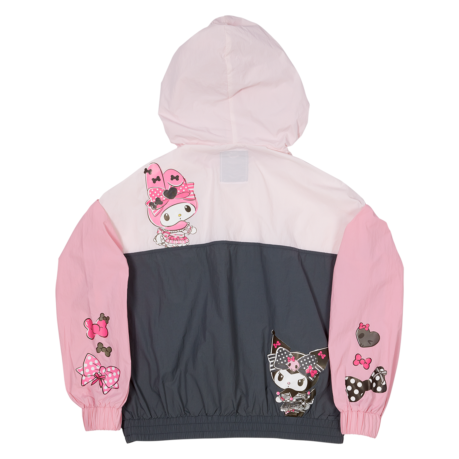Sanrio My Melody & Kuromi Half-Zip Unisex Windbreaker Jacket - Image 6