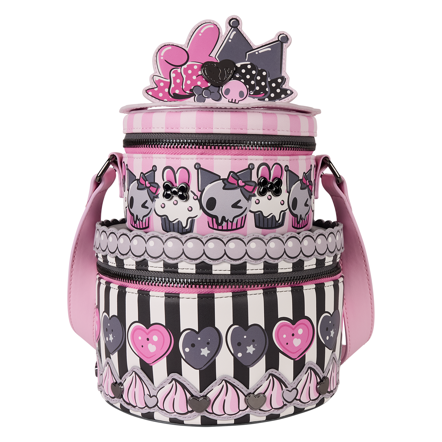 Sanrio My Melody & Kuromi Figural Cake Crossbody Bag