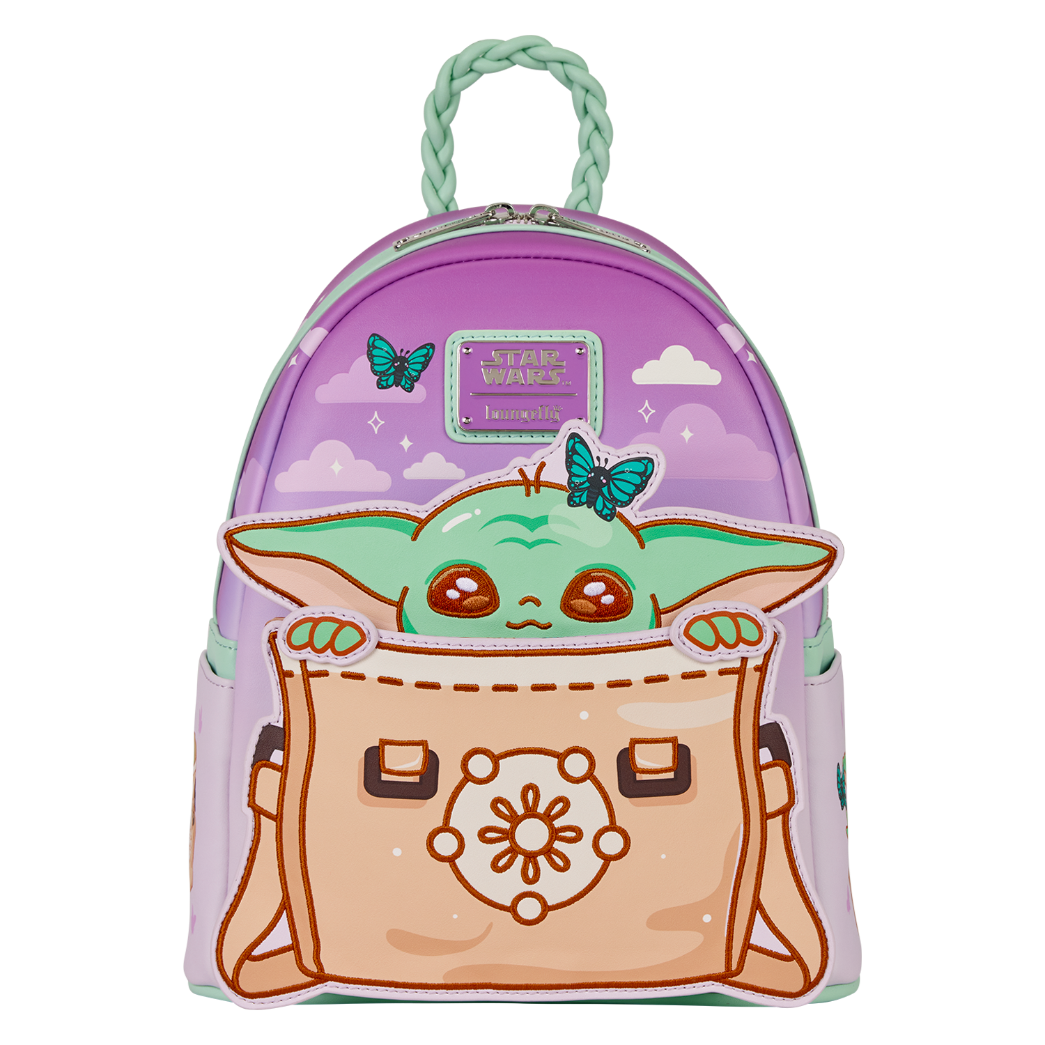The Mandalorian Grogu Butterfly Mini Backpack