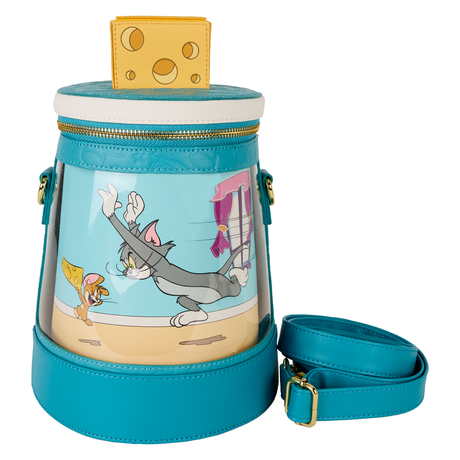 Tom and Jerry Spinning Scene Crossbody Bag