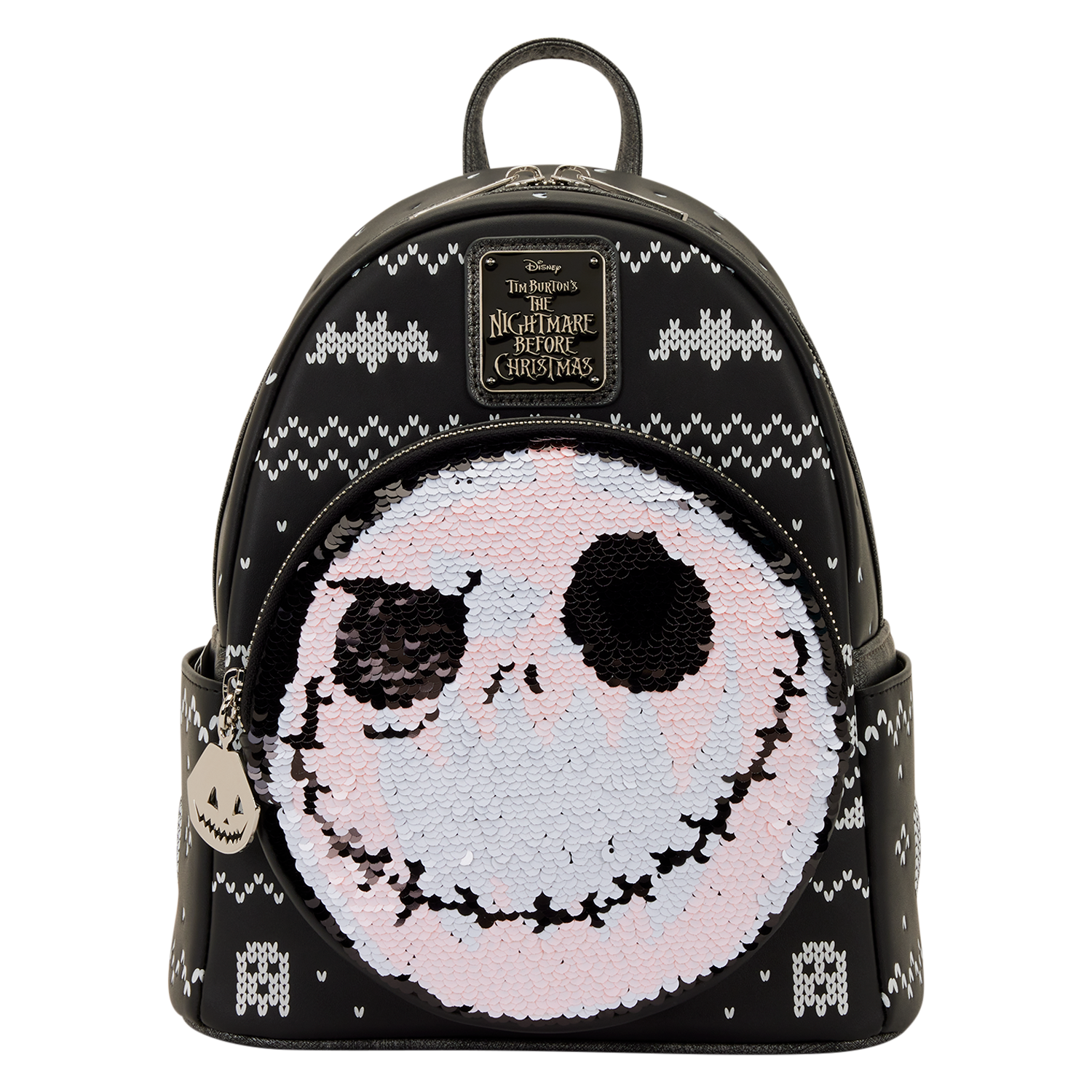 The Nightmare Before Christmas Jack Skellington Reversible Sequins Mini Backpack