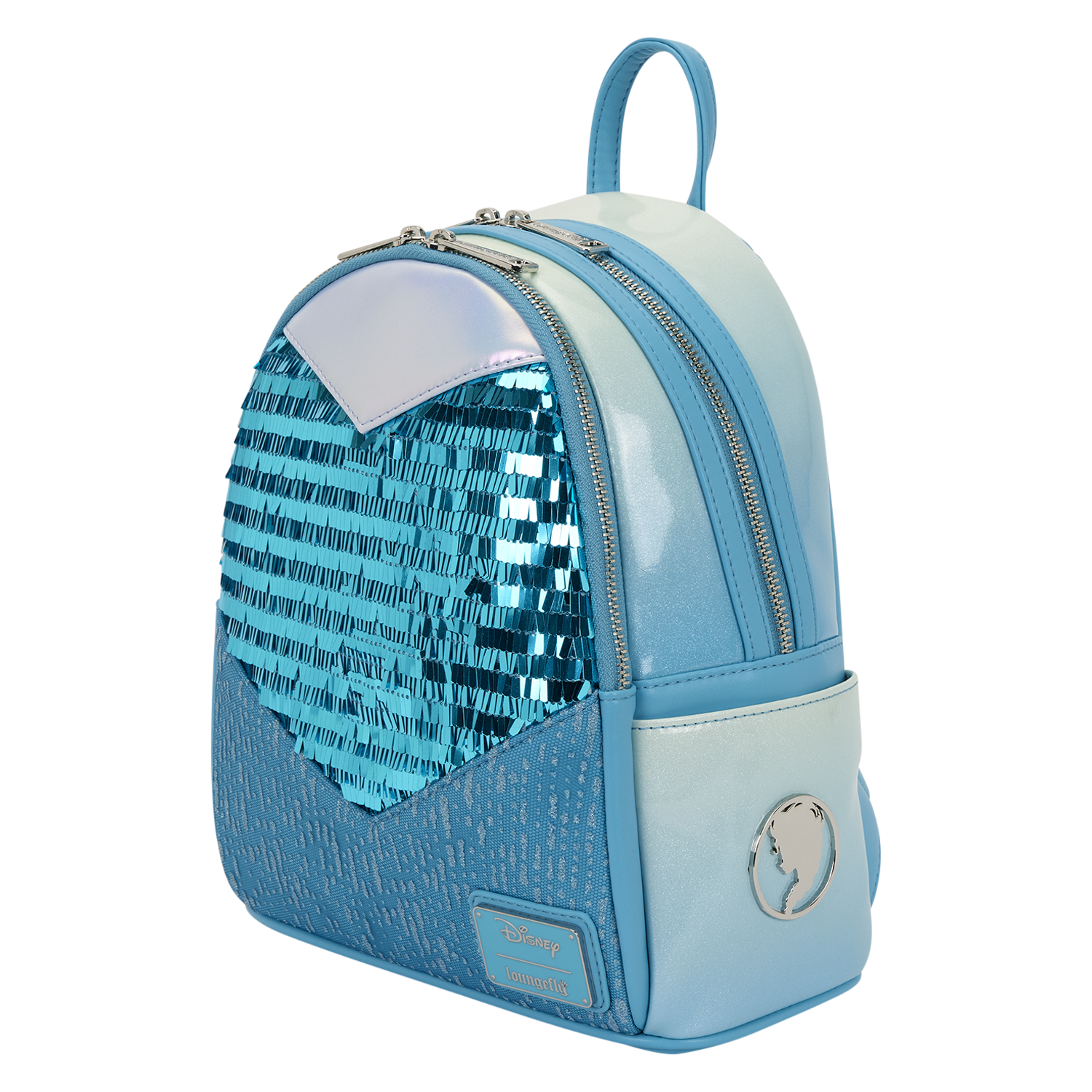 Frozen Elsa Glitter Sequin Cosplay Mini Backpack - Image 5