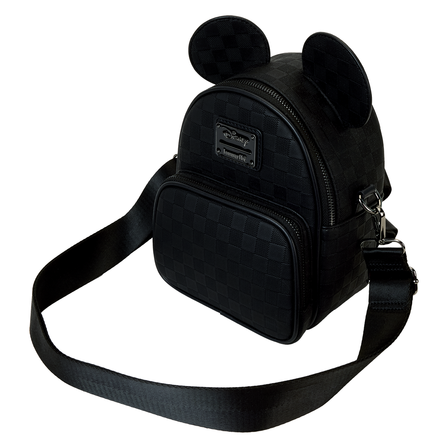 Mickey Mouse Checkered Texture Convertible Mini Backpack & Crossbody Bag - Image 4