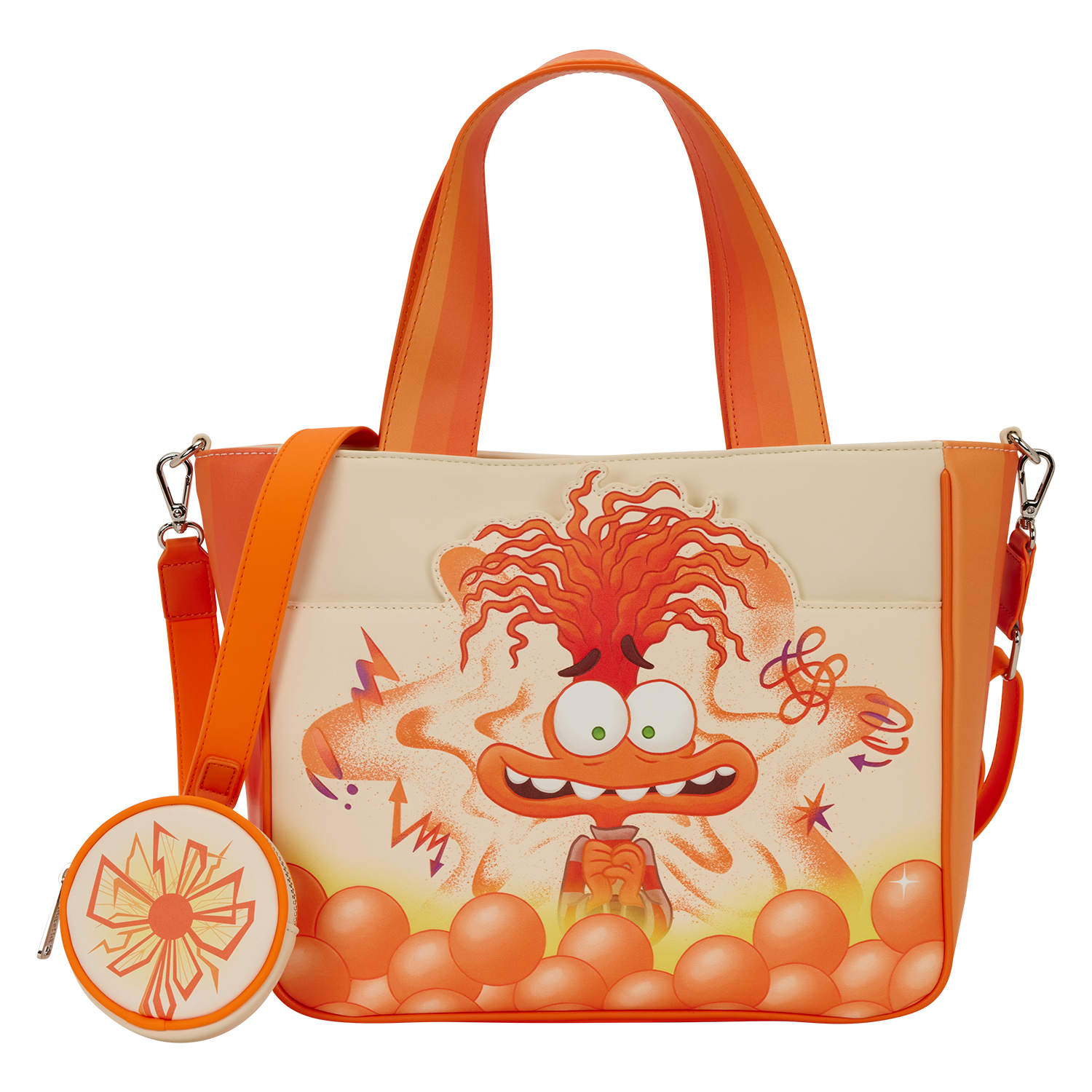 Inside Out 2 Anxiety Tote Crossbody Bag with Coin Bag
