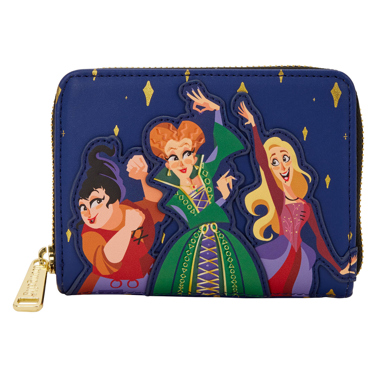 Hocus Pocus Sanderson Sisters Night Sky Zip Around Wallet